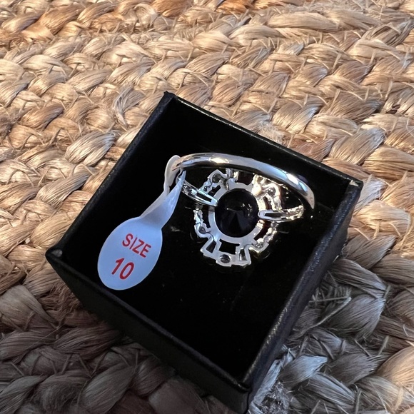 Sz 10 lab created sapphire ss suggested retail $124 - Picture 4 of 5